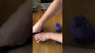 Purple Ube Pandesal Bread Rolls Dough Shaping asmr [upl. by Euphemiah]