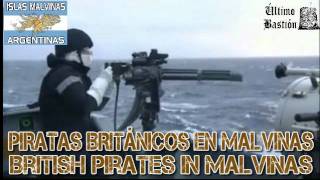 Malvinas Piratas británicos en las Islas Malvinas Argentinas  8911 British pirates [upl. by Yl351]