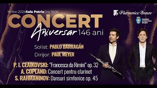 Concert Aniversar cu Paul Meyer Pablo Barragán și orchestra Filarmonicii Brașov [upl. by Ahsercel945]