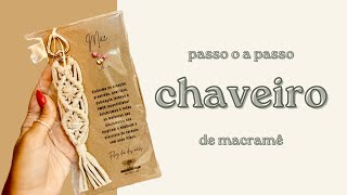 Chaveiro de macramê [upl. by Laspisa]