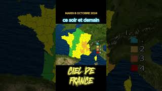 prévisions météoFrance pour demain le Mardi 8 Octobre 2024 orage vigilance pluie inondations [upl. by Ahsakal]