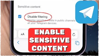 ENABLE Sensitive Content on Telegram 2024 iOS amp Android [upl. by Oruntha]