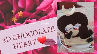 CHOCOLATE HEART chocolate heart showpiece valentine special chocolate [upl. by Richey993]