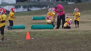 Peekskill tiny mights football practice [upl. by Yarahs]