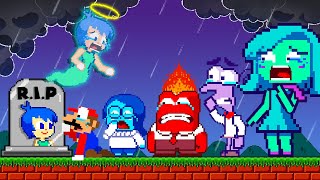 Mario and Team INSIDE OUT Characters RIP Joy Please Wake Up  Game Animation [upl. by Sunshine]