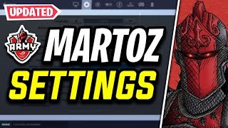 NEW Martoz Fortnite Settings and Keybinds UPDATED SENSITIVITY [upl. by Nairehs]