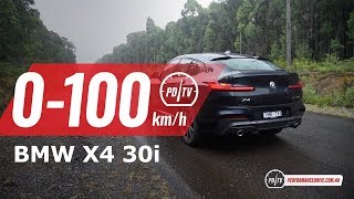 2019 BMW X4 xDrive30i 0100kmh amp engine sound [upl. by Annawt932]