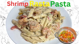 Rasta pasta  Easy pasta recipe for dinner 2024 Shrimp pasta recipe [upl. by Ohs]