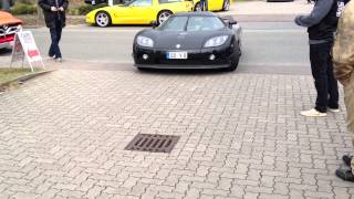 KOENIGSEGG CCXR HUGE BACKFIRE  LOUD FULL THROTTLE SOUND [upl. by Buchanan]