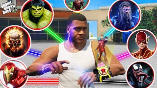 GTA 5  Franklin Trying Avengers New Watch To Become New Avenger in GTA 5  GTA 5 Mods [upl. by Letitia]