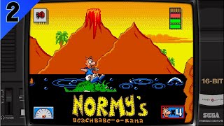 🕶️ Pantalla 2 Normy´s Beach  Sega Genesis 🎮 Este juego tiene de todo 🦖🔥🟦 [upl. by Citarella132]