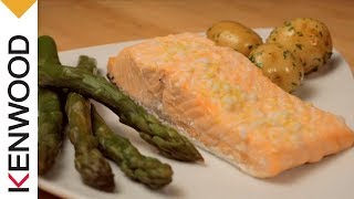 Salmone al vapore con asparagi [upl. by Ydiarf458]