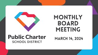 March 14th 2024 School District Board Meeting [upl. by Pavyer]