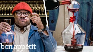 Sommelier Tests 10 Wine Gadgets  World Of Wine  Bon Appétit [upl. by Akimihs]