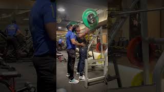 Standing overhead barbell press⚡️gym fitness motivation gymmotivation viral shorts trending [upl. by Nedap]