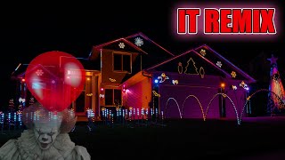 IT remix Halloween Light Show  Onan Family Lights [upl. by Ynnol]