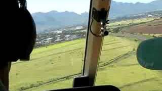 Approach to Lihue Airport  Helicopter tour of Kauai [upl. by Vic]