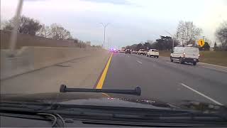 Dashcam video shows suspect leading Sterling Heights police on chase in Macomb County [upl. by Liemaj]