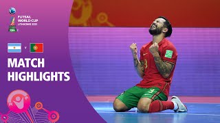 Argentina v Portugal  FIFA Futsal World Cup 2021  Match Highlights [upl. by Nirrek231]