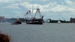 21 gun salute off the USS Constitution Old Ironsides [upl. by Tor156]