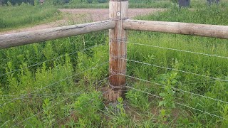 Building a fence that will last a lifetime The right way to do barbed wire [upl. by Holub]