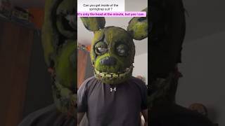 Springtrap Cosplay head fnaf springtrap fivenightsatfreddys fnaf3 cosplay fnafcosplay [upl. by Norda135]