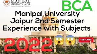 Manipal University Jaipur BCA Second Semester Syllabus  Assignment 😱  2022 manipaluniversity [upl. by Netsud]