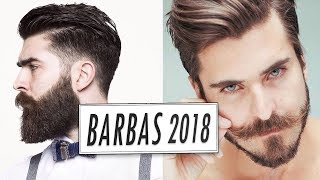 👨🏻 Estilos de Barbas para 2018 TendênciasMasculinas [upl. by Euk]