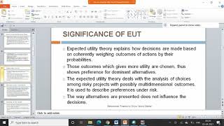 Expected Utility Theory and Revealed Preference Theory [upl. by Carrelli945]