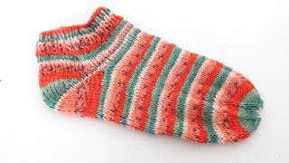 Sneakersocken  Sommersocken stricken  Melonensocken [upl. by Gervais]