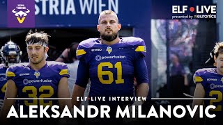 The Vikings resign AllStar Aleksandar Milanovic  ELF Live Clips presented by Euronics [upl. by Yllac148]