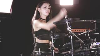 AYeon Drumming with NUX DM4 [upl. by Ekeiram345]