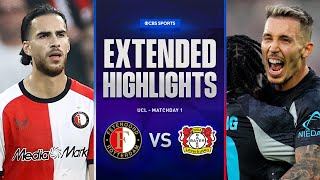 Feyenoord vs Bayer Leverkusen Extended Highlights  UCL League Phase MD 1  CBS Sports Golazo [upl. by Eneloc997]