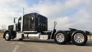 2018 Peterbilt 389 Flat Top Legendary Black X15 Cummins Custom Lights [upl. by Gurney738]