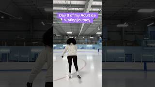 Learning to Ice skate  Day 8 ⛸️ iceskate wintersport adultlearning [upl. by Silsbye802]