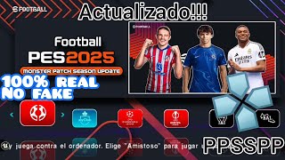 Como descargar el nuevo PES Efootball 2025 para ppsspp100REAL NO FAKE LassoStar9K [upl. by Esela507]