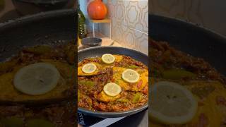 How My Mom Makes Moroccan Fish Tajine In A Pan shorts طاجين [upl. by Nelac448]