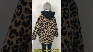 HFK0565 fashion coat FAUX FUR COAT 80CM [upl. by Eimorej]