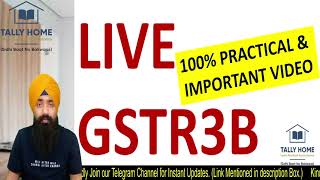 LIVE GSTR3B RETURN FILING  HOW TO FILE GSTR3B RETURN  ITC LIABILITY SET OFF IN GSTR3B RETURN [upl. by Kcirtap]