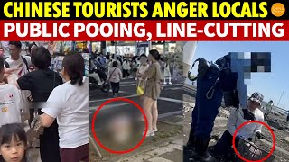 Overseas Chinese Tourists Anger Locals Public Pooing LineCuttingFleeing BillsCapturing Wildlife [upl. by Windham]