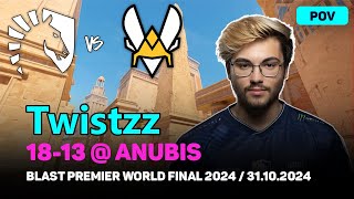 CS2 POV Liquid Twistzz 1813 vs Vitality anubis  BLAST Premier World Final 2024  Oct 31 2024 [upl. by Lohse]