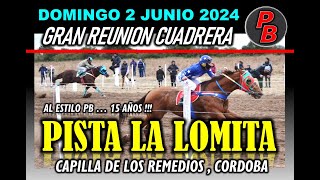 CARRERA PISTA LA LOMITA  CAPILLA DE LOS REMEDIOS CORDOBA 02062024 [upl. by Samford]