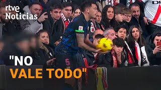 La LIGA DENUNCIARÁ ante la FISCALÍA la AGRESIÓN de un AFICIONADO a OCAMPOS en VALLECAS  RTVE [upl. by Sharyl]