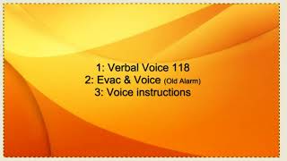 Fire Alarm Voice Evacuation Alarm Example [upl. by Bala]