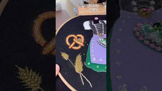 Wheatear embroidery embroiderydesign embroidery fashiondesign autumnfashion beadembroidery [upl. by Charlotte]