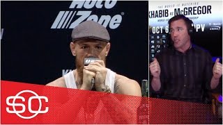 McGregor vs Khabib press conference was worst job I’ve ever seen Conor do  Chael Sonnen  UFC 229 [upl. by Rozella]