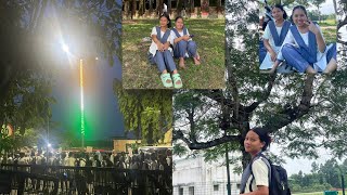 Dharmanagar degree college 🍭all the students have rallied amp foundation day students vlog 🕊️🌷 [upl. by Ycam]