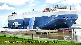 DAEDALUS LEADER 7JGF IMO 9426362 Emden Germany car carrier Autotransporter [upl. by Alessandro877]