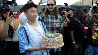 POST MALONE SURPRISES RICH BRIAN WITH THE BEST BIRTHDAY GIFT OF ALL TIME  WITH POSTMATES [upl. by Cori6]