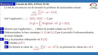 Exercice corrigé Espaces euclidiens produit scalaire GramSchmidt et Projection orthogonale [upl. by Hacker]